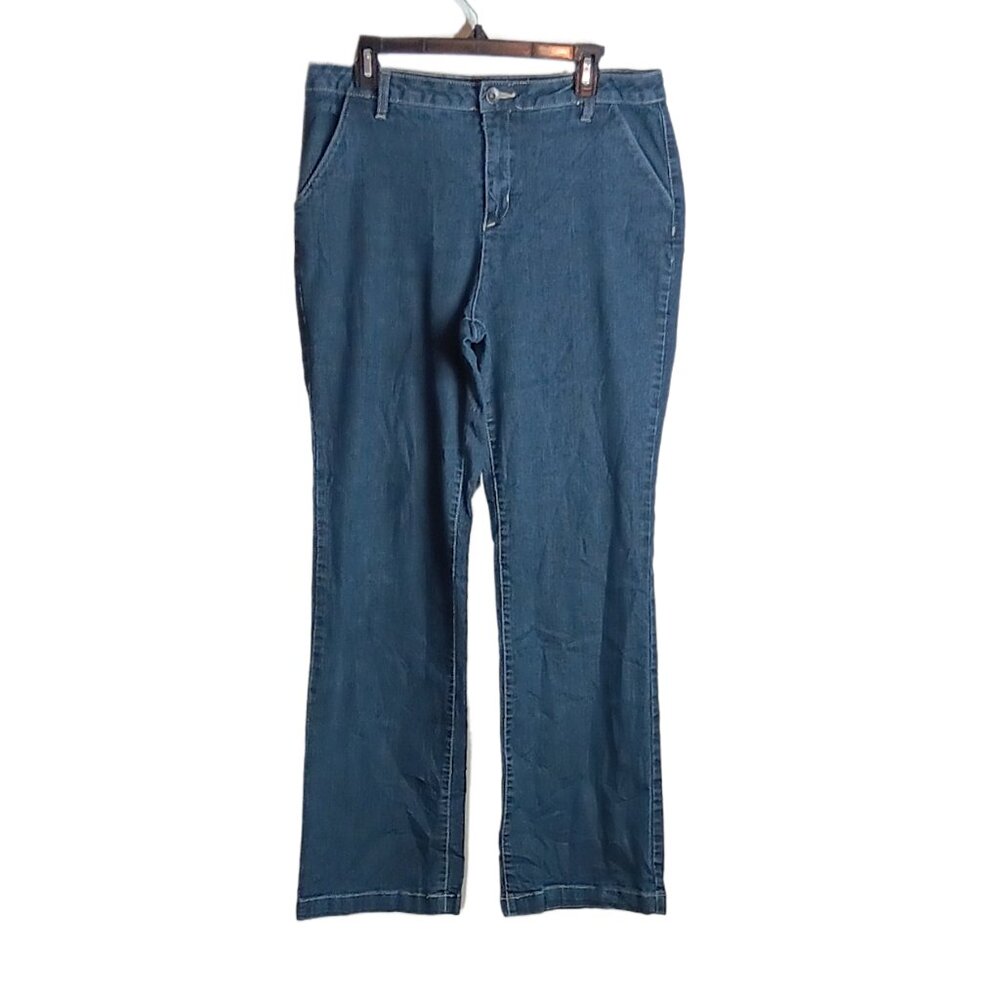 Cato Bootcut Jeans Womens 14 Dark Wash High Rise Premium Stretch Denim